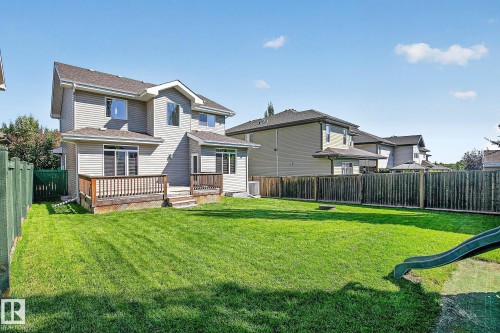 Large, fenced back yard - 5 Verona Crescent, Spruce Grove, AB 