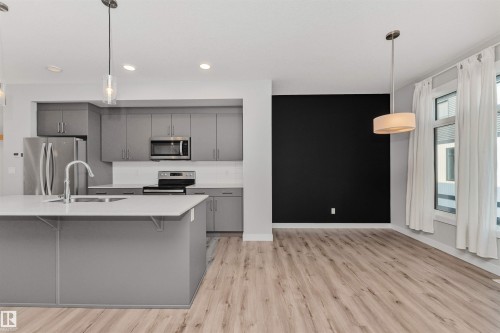 #17 1729 Keene Cr Sw, Edmonton, AB - Indoor Photo Showing Kitchen With Upgraded Kitchen