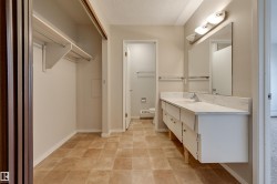 Ample storage, closet, separate, shower, toilet area. - 
