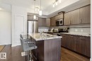 #421 10523 123 St Nw, Edmonton, AB  - Indoor Photo Showing Kitchen With Double Sink With Upgraded Kitchen 