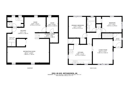 Floor plan - 5501 48 Avenue, Wetaskiwin, AB 