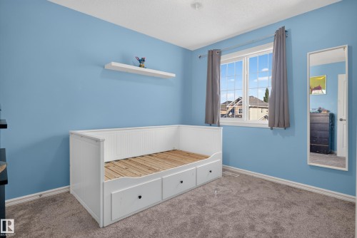 Wall-to-wall carpeting and a window with white trim - 1332 72 Street Sw, Edmonton, AB 
