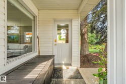 Covered entry porch at rear of house. - 