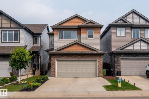 Contemporary two-story residence featuring a neutral color palette - 2131 51 Sw, Edmonton, AB - Outdoor With Facade