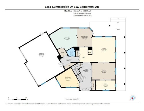 Floor plan - 1251 Summerside Drive Sw, Edmonton, AB 