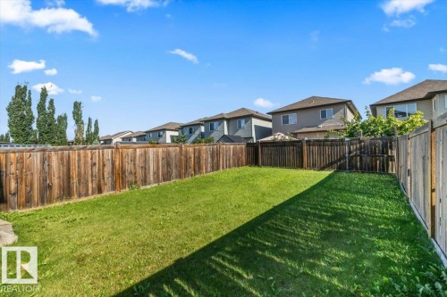 Expansive fenced yard with a manicured lawn - 11506 17 Avenue Sw, Edmonton, AB 
