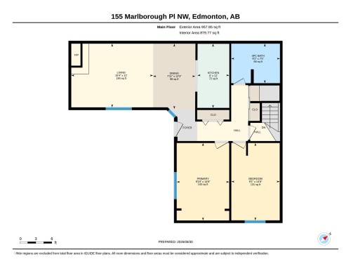 Floor plan - 155 Marlborough Place Nw, Edmonton, AB 