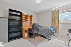Carpeted room with a ceiling-mounted light fixture and a window - 