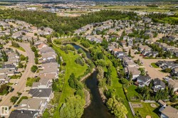 Residential neighborhood with a winding street network - 