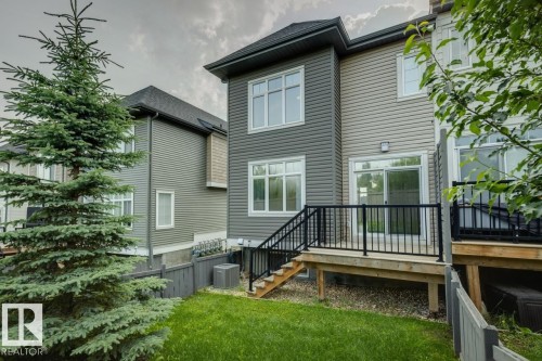 Backyard and deck - #13 600 Bellerose Dr, St. Albert, AB - Outdoor With Deck Patio Veranda