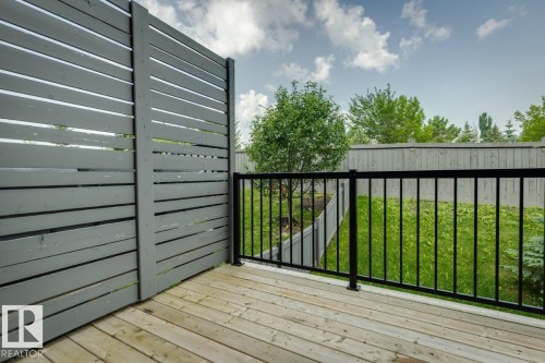 Backyard deck - #13 600 Bellerose Dr, St. Albert, AB - Outdoor
