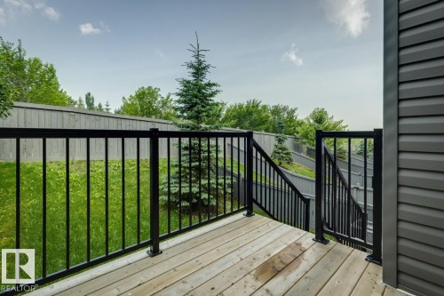 Backyard deck - #13 600 Bellerose Dr, St. Albert, AB - Outdoor With Deck Patio Veranda With Exterior