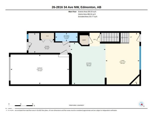 Floor plan - #26 2816 34 Av Nw, Edmonton, AB 
