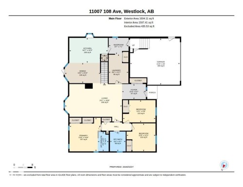 Floor plan - 11007 108 Avenue, Westlock, AB 