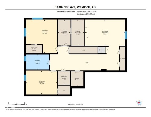 Floor plan - 11007 108 Avenue, Westlock, AB 