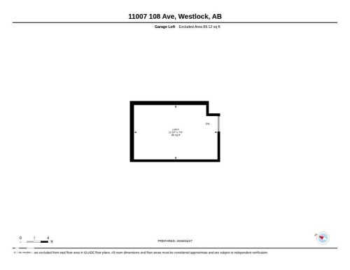 Floor plan - 11007 108 Avenue, Westlock, AB 
