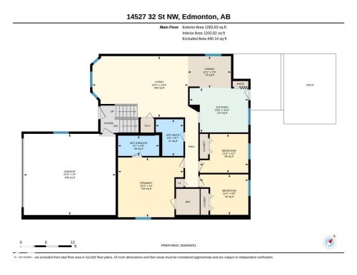 Floor plan - 14527 32 Street Nw, Edmonton, AB 