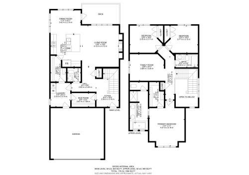Floor plan - 885 Windermere Wynd Nw, Edmonton, AB 