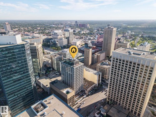 Urban downtown setting with a mix of high-rise and mid-rise buildings - #1313 10024 Jasper Av Nw, Edmonton, AB 