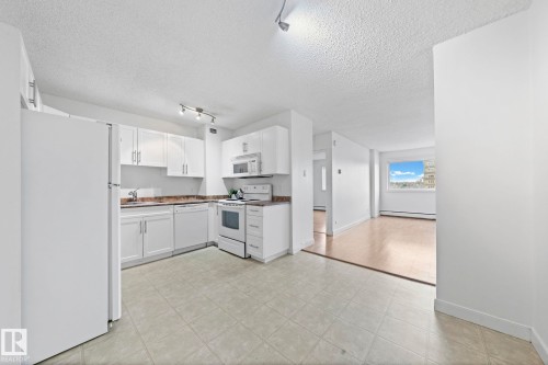 #808 9710 105 St Nw, Edmonton, AB - Indoor Photo Showing Kitchen