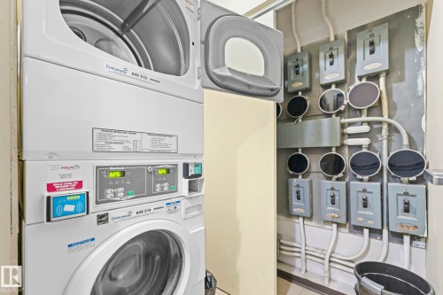 #808 9710 105 St Nw, Edmonton, AB - Indoor Photo Showing Laundry Room