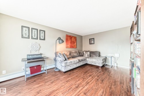 Wood-finish flooring throughout - #302 10606 123 St Nw, Edmonton, AB 