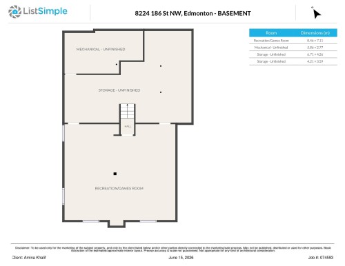 Floor plan - 8224 186 Street Nw, Edmonton, AB 