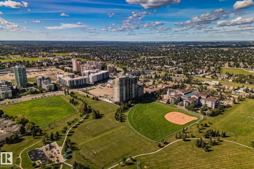 Expansive green spaces with a baseball diamond and multiple sports fields - #404 2755 109 St Nw, Edmonton, AB 