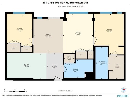 Floor plan - #404 2755 109 St Nw, Edmonton, AB 