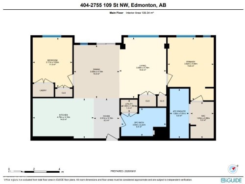 Floor plan - #404 2755 109 St Nw, Edmonton, AB 