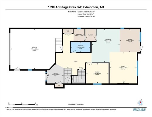 Floor plan - 1090 Armitage Crescent Sw, Edmonton, AB 