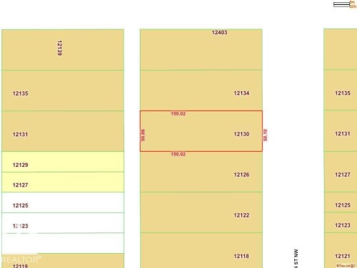 Plat Map. Illustrating the boundaries and dimensions of the property - 12130 124 Street Nw, Edmonton, AB 