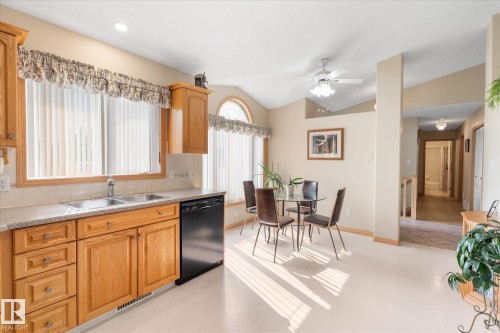 16 Simonette Crescent, Devon, AB - Indoor Photo Showing Kitchen With Double Sink