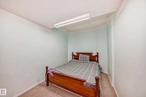 Recessed lighting fixture, light-toned wall paint, and neutral-toned carpeting - 4608 43 Avenue Nw, Edmonton, AB 