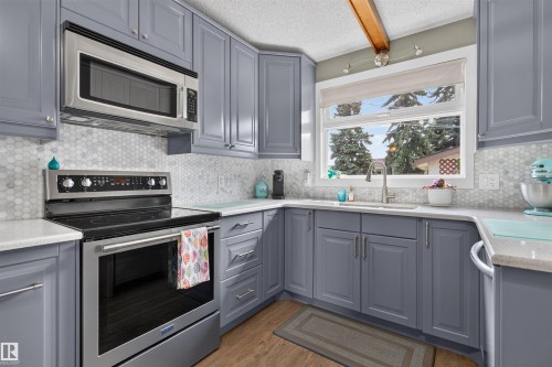6503 88 Avenue Nw, Edmonton, AB - Indoor Photo Showing Kitchen With Stainless Steel Kitchen With Upgraded Kitchen