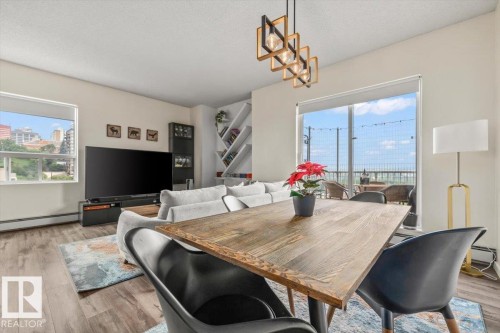 #704 9707 105 St Nw, Edmonton, AB - Indoor Photo Showing Dining Room