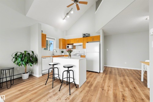 #427 3425 19 St Nw, Edmonton, AB - Indoor Photo Showing Kitchen With Double Sink