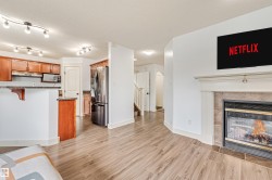 Kitchen featuring wood cabinetry, stainless steel appliances, and track lighting - 