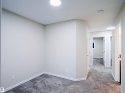 Neutral wall color palette with recessed lighting - 