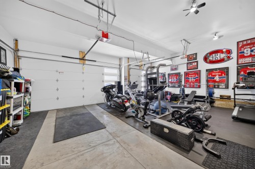Heated triple garage with ceiling fan - 17128 2 Street Nw, Edmonton, AB 