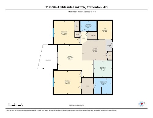 Floor plan - #217 304 Ambleside Link Sw, Edmonton, AB 