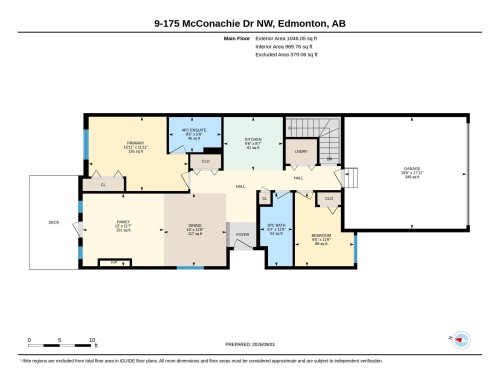 Floor plan - #9 175 Mcconachie Dr Nw, Edmonton, AB 