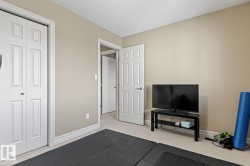 Interior space with neutral wall color and white trim - 