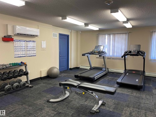 #105 155 Edwards Dr Sw, Edmonton, AB - Indoor Photo Showing Gym Room