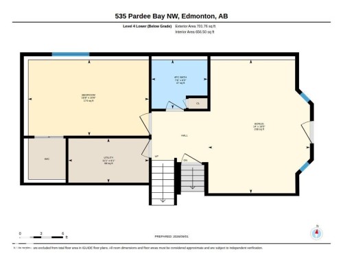 Floor plan - 535 Pardee Bay Nw, Edmonton, AB 