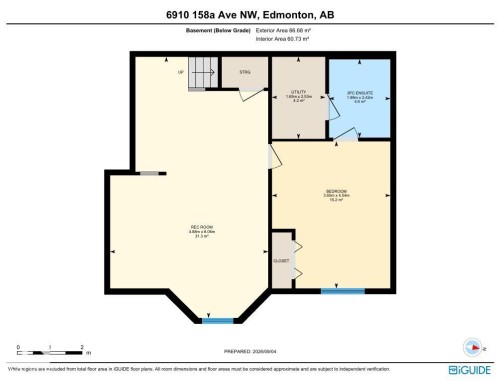 Basement floor plan - 6910 158A Avenue Nw, Edmonton, AB 