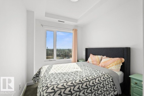 Recessed ceiling with an integrated light fixture - 1316 Windermere Way Sw, Edmonton, AB 