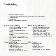 Marketing Brochure, Property Details Section. Listing specifications, renovations, and amenities for the property - 