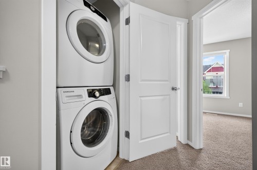 Stacked washer and dryer units - #72 603 Watt Bv Sw Sw, Edmonton, AB 