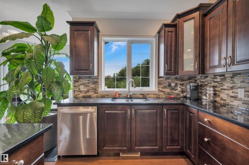 118 Anise Close, Leduc, AB - Indoor Photo Showing Kitchen With Double Sink